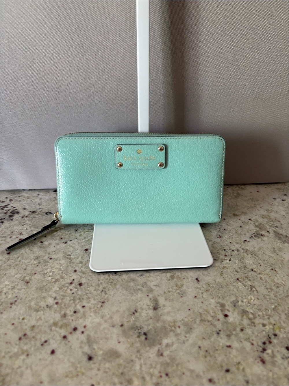 Kate Spade New York Zip Around Wallet - Teal blue